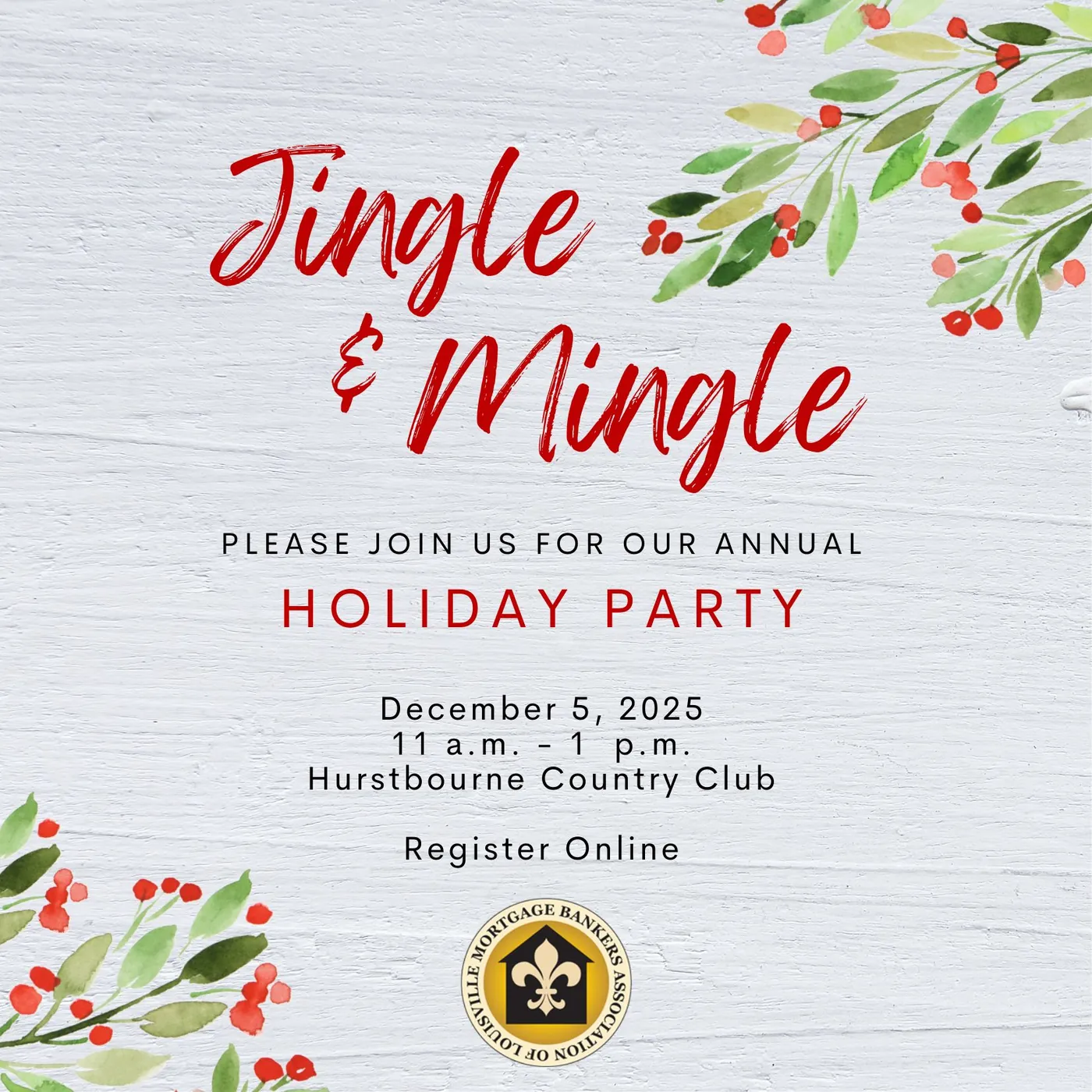 MBAL Holiday Party invitation