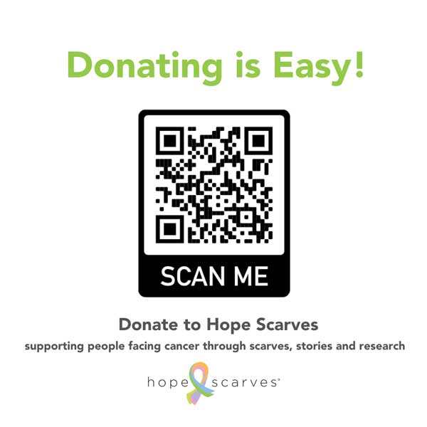 MBAL May 2024 Luncheon - Hope Scarves - Donating is Easy - QR Code